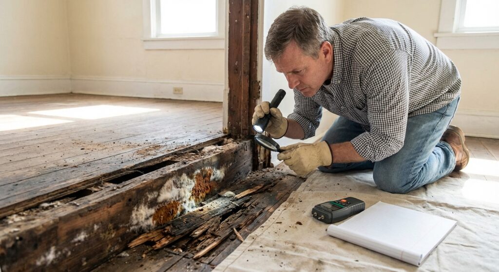 apprenez à reconnaître et diagnostiquer la mérule grâce à notre guide pratique destiné aux particuliers. protégez votre maison efficacement contre ce champignon destructeur.