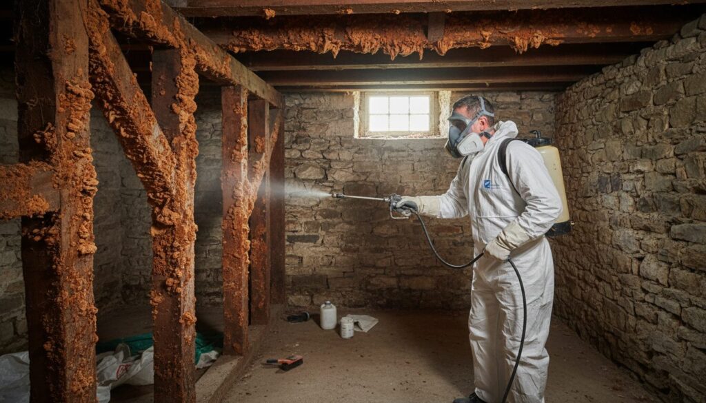 traitement efficace de la mérule en seine-maritime : détection, élimination et prévention pour protéger votre habitation contre ce champignon destructeur.